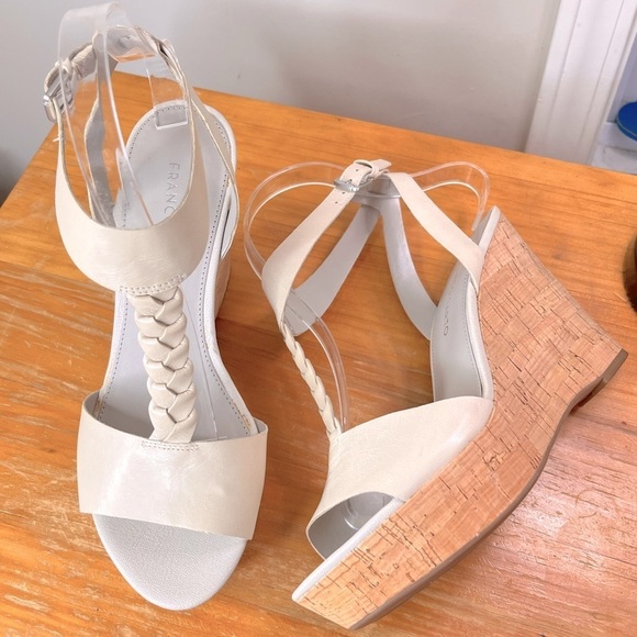 Franco Sarto Serenity Leather Wedge Sandals - Picture 3 of 14